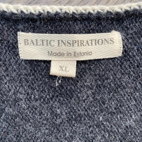 Baltic Inspirations Gradient Knit Tunic Dress Gray Wool Scandi Art Lagenlook-XL - Picture 12 of 14